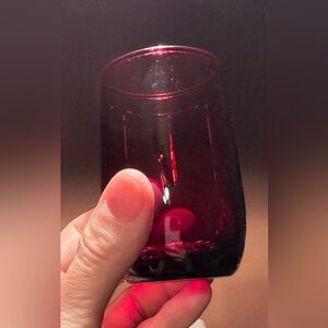 Anchor Hocking Red Roly Poly Tumbler✨